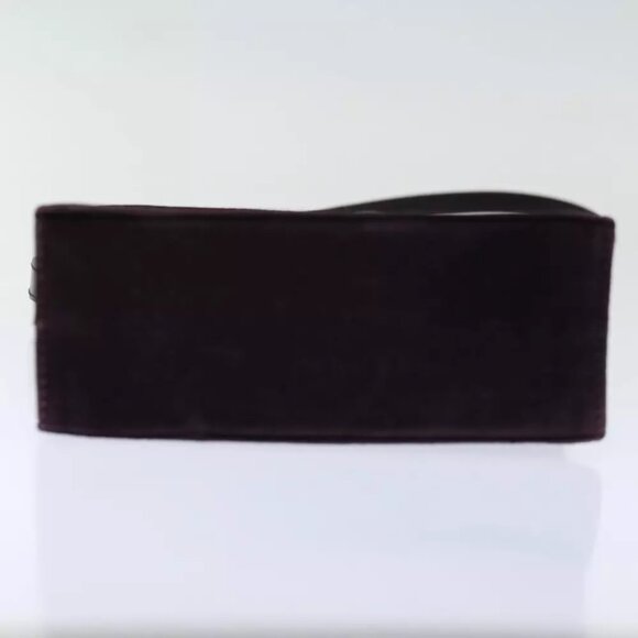 Salvatore Ferragamo Hand Bag Suede 2way Purple Auth 66859 - Picture 7 of 14